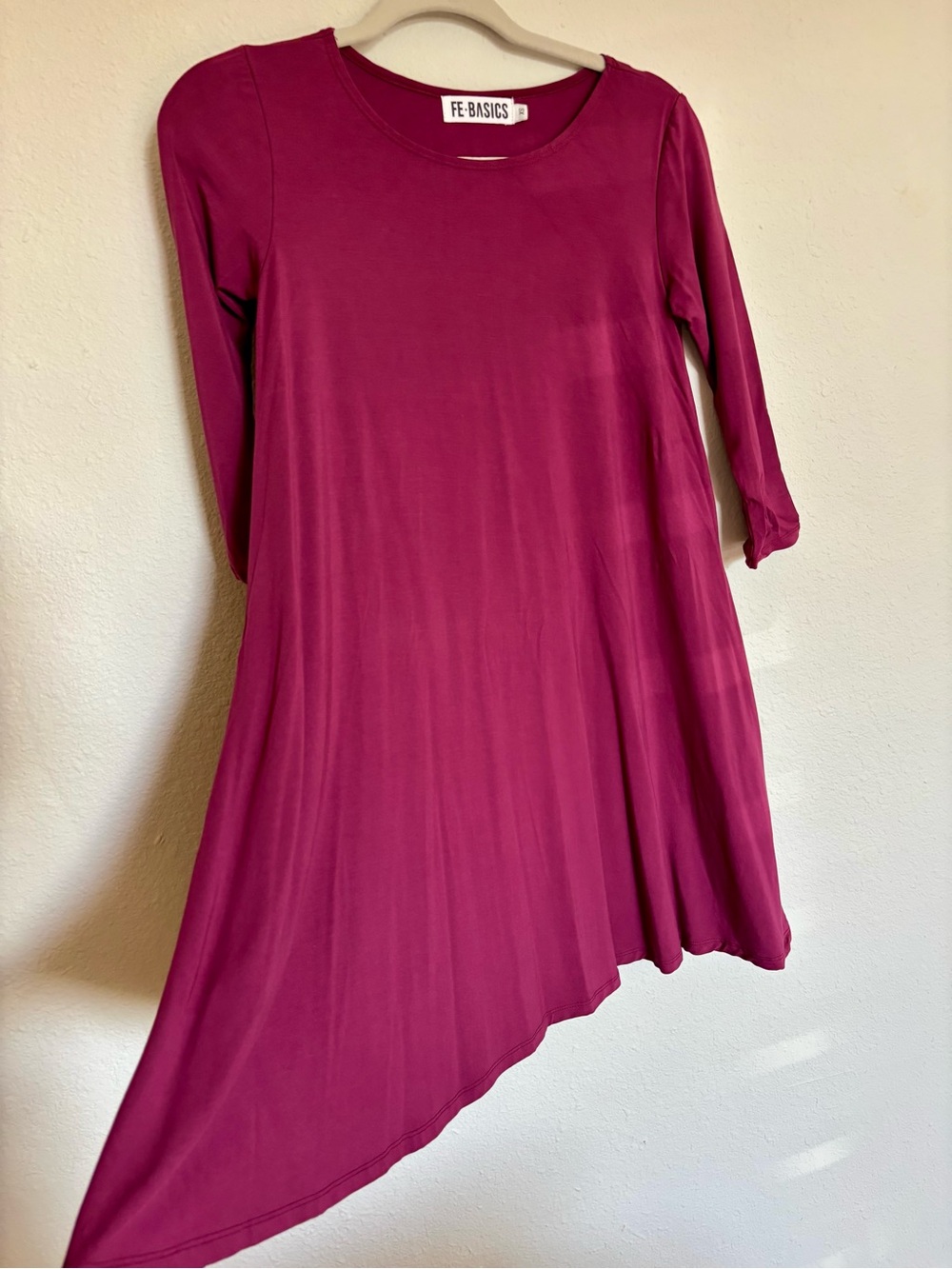 Fighting Eel Magenta Asymmetrical Mini Dress